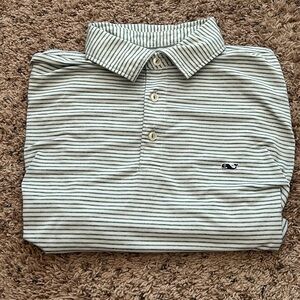 LIKE NEW Striped Vineyard Vines Polo (M)